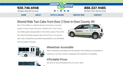 Desktop Screenshot of door2doorrides.com